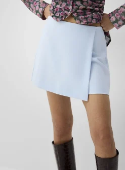 Thick crepe wrap skort