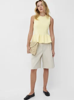 Thick jersey peplum waist cami