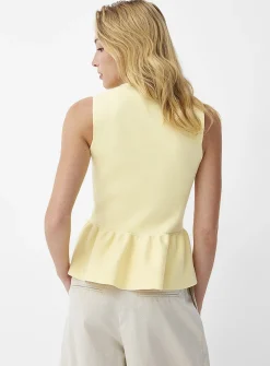 Thick jersey peplum waist cami