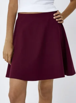 Thick jersey skater miniskirt