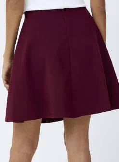 Thick jersey skater miniskirt