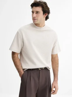 Thick textured jersey T-shirt