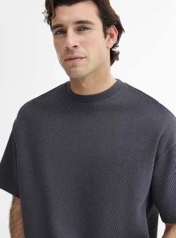 Thick textured jersey T-shirt