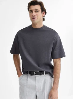 Thick textured jersey T-shirt