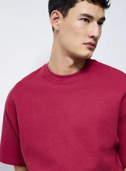 Thick textured jersey T-shirt