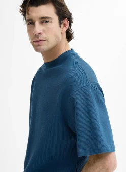 Thick textured jersey T-shirt