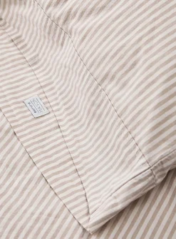 Thin stripe 100% organic cotton pillowcases