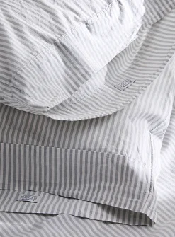 Thin stripe 100% organic cotton pillowcases