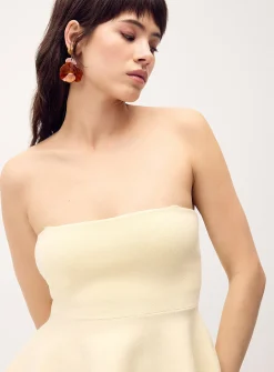 Thin-knit peplum cami