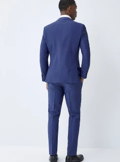 Three-piece piqué suit
