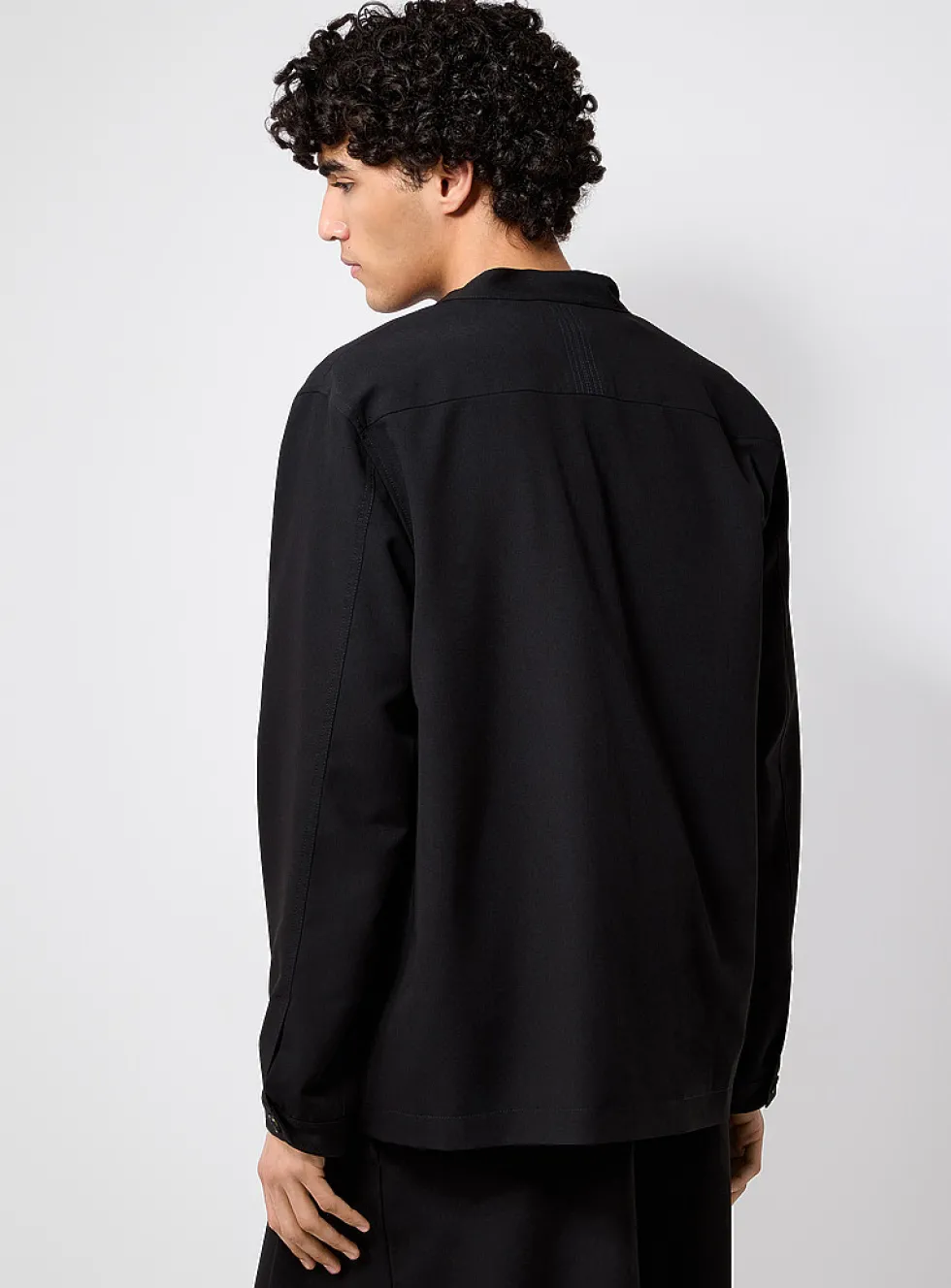 Tie-front black blazer
