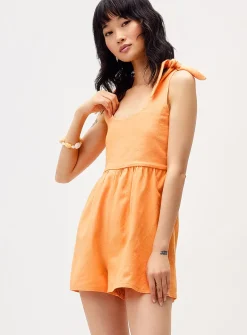 Tie-strap romper