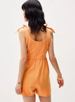 Tie-strap romper