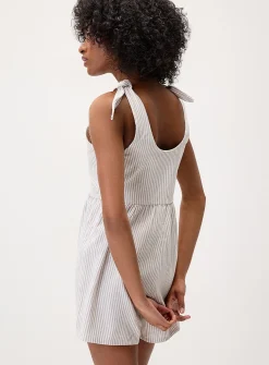 Tie-strap romper