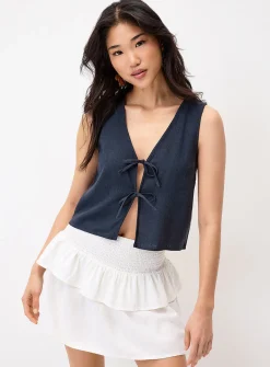 Tie-up reversible cami