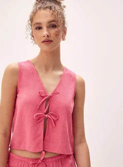 Tie-up reversible cami