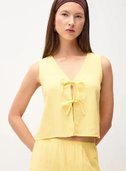 Tie-up reversible cami