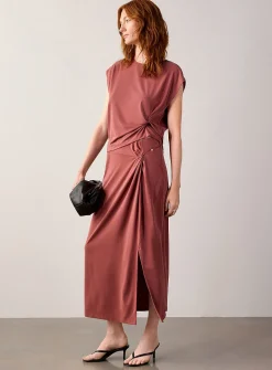 Tie-waist flowy T-shirt