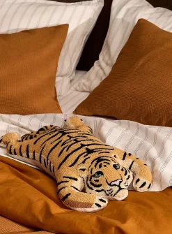 Tiger bouclé cushion
