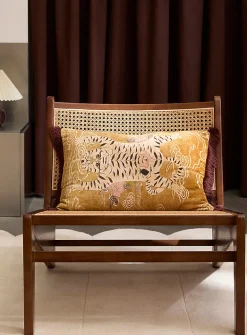 Tiger soft velvet removable-cover cushion