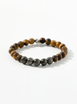 Tiger's eye beads bracelet