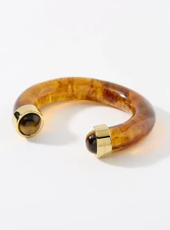Tiger's eye cuff bracelet
