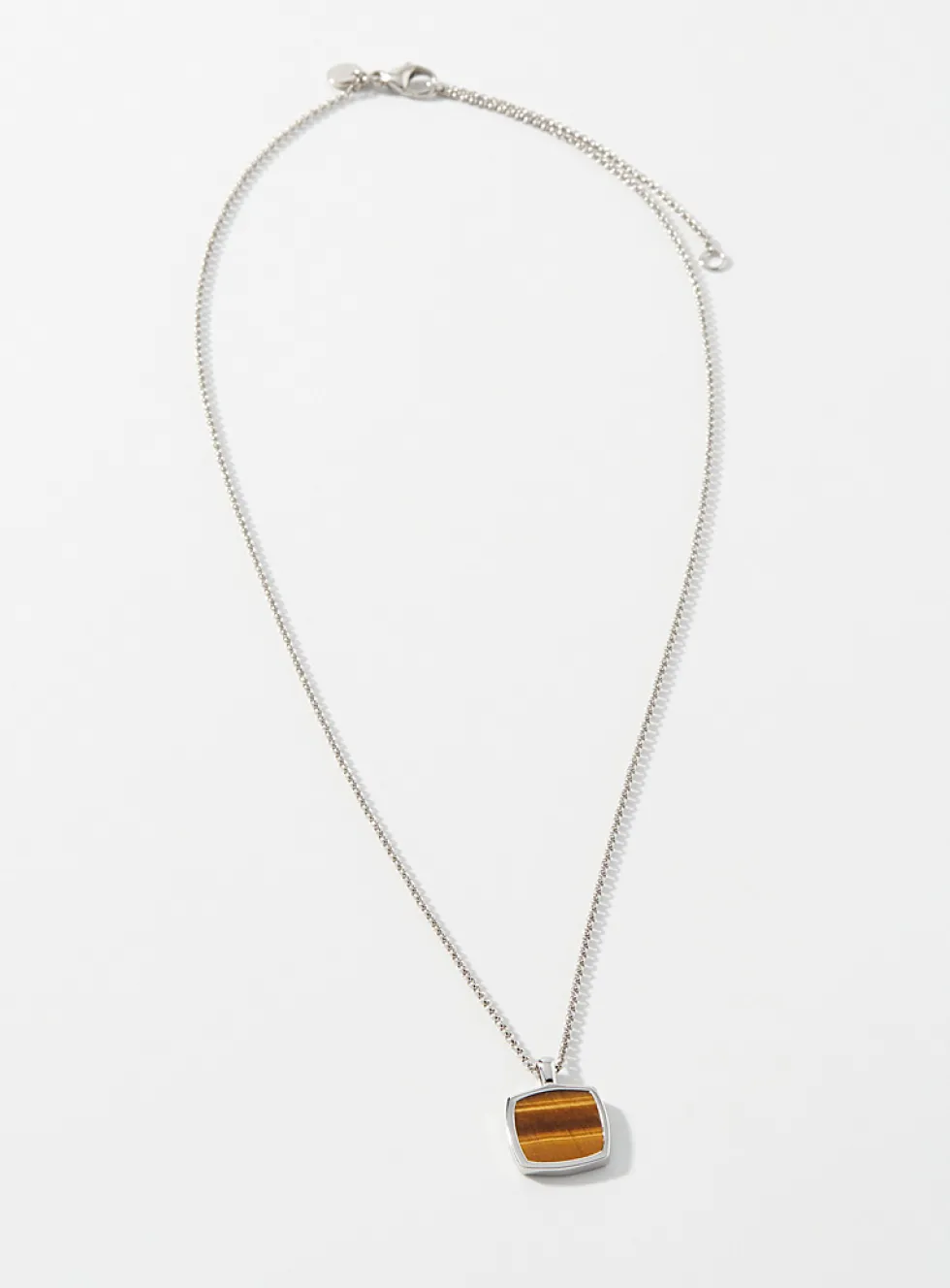 Tiger's eye pendant necklace