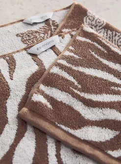 Tigers organic cotton hand towels