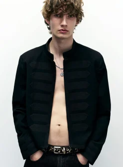 Toggle-style officer jacket