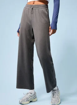 Toggle-waist ultra-soft wide-leg pant