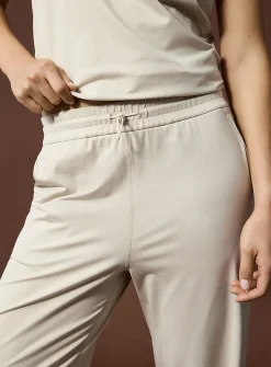 Toggle-waist ultra-soft wide-leg pant
