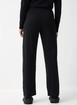 Toggle-waist ultra-soft wide-leg pant