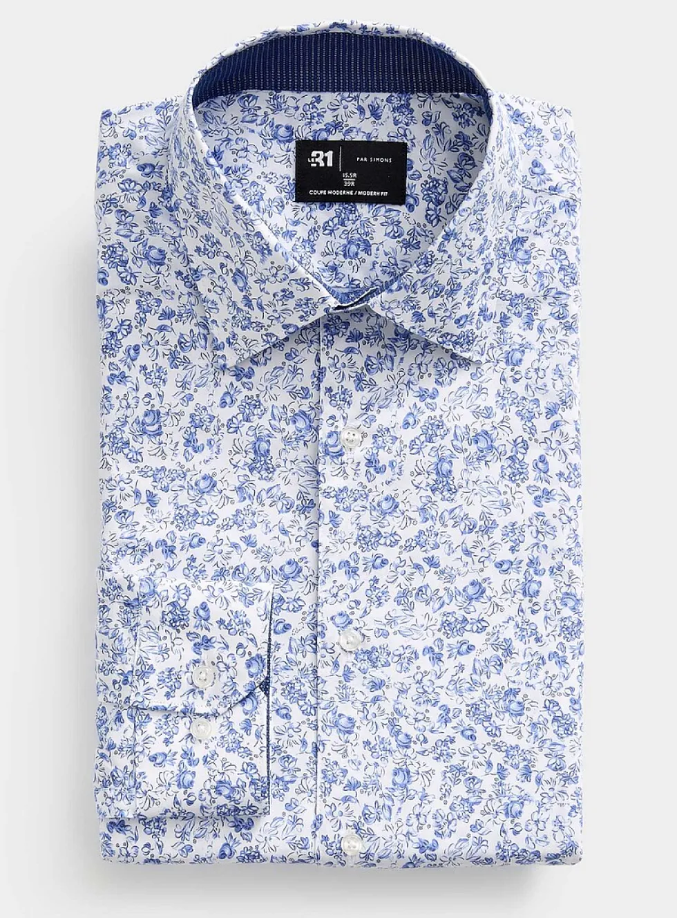 Toile de Jouy pattern shirt