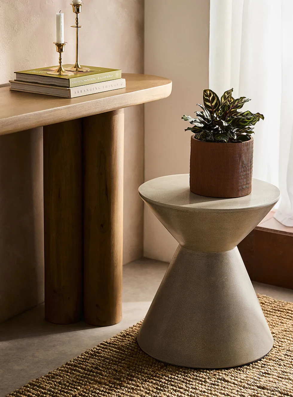Tokken fiber cement side table