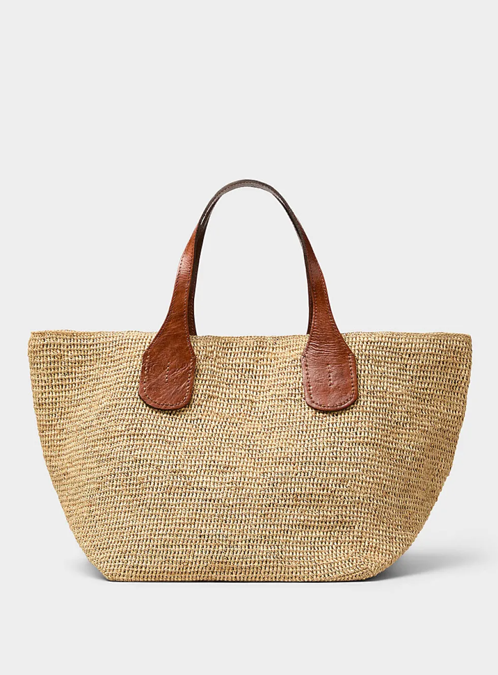 Tokyo II crocheted raffia tote bag