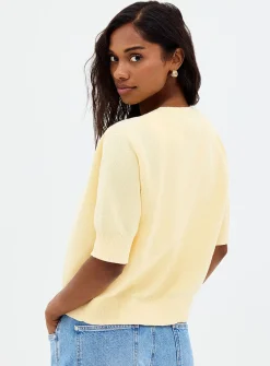 Tone-on-tone embroidery open cardigan