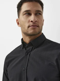 Tone-on-tone jacquard shirt