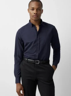Tone-on-tone jacquard shirt