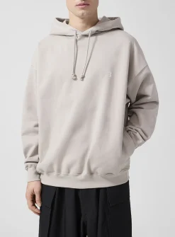 Tone-on-tone logo hoodie
