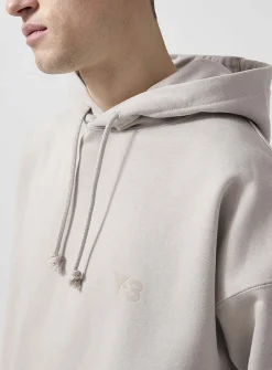 Tone-on-tone logo hoodie