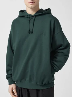 Tone-on-tone logo hoodie