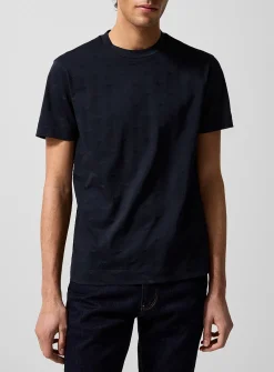 Tone-on-tone mini-logos T-shirt