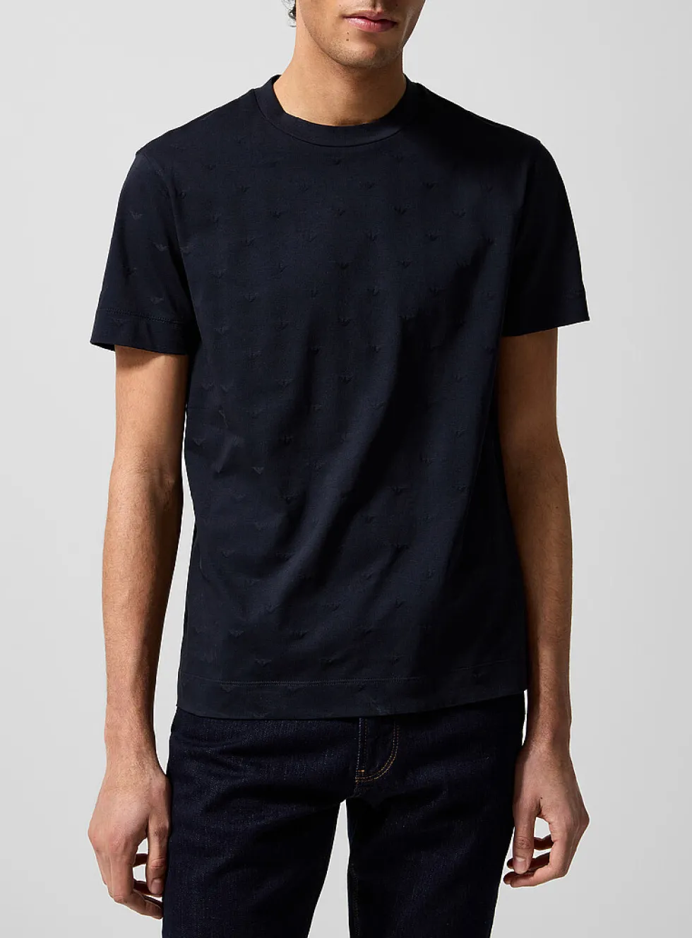 Tone-on-tone mini-logos T-shirt
