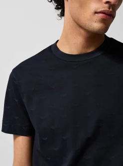 Tone-on-tone mini-logos T-shirt