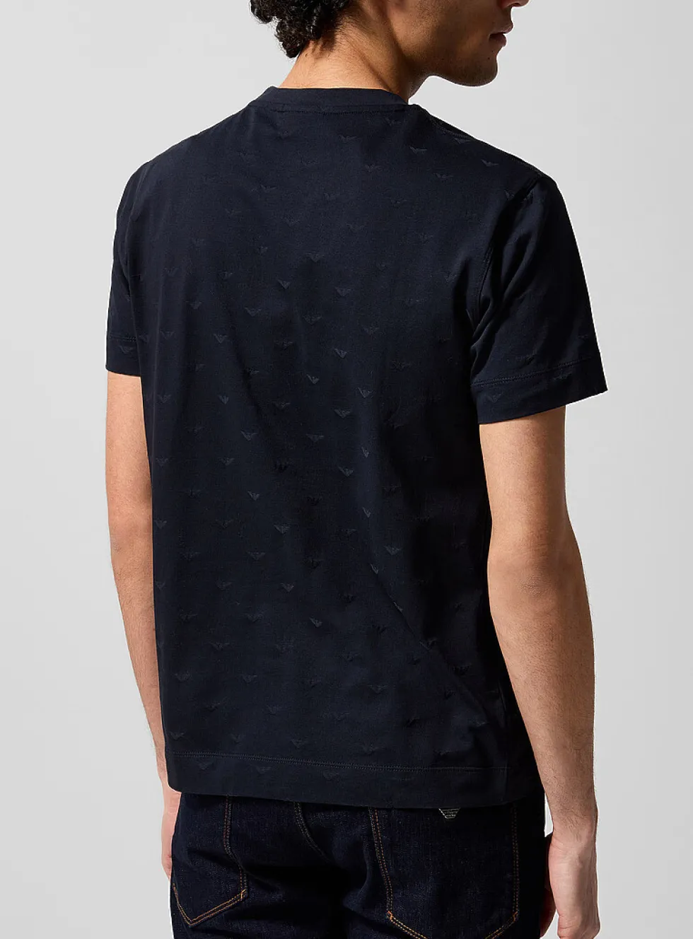 Tone-on-tone mini-logos T-shirt