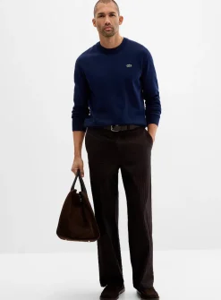 Tone-on-tone stripe pant