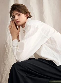 Tone-on-tone stripe shirt
