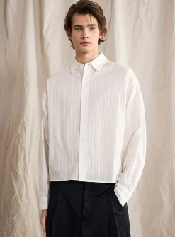 Tone-on-tone stripe shirt
