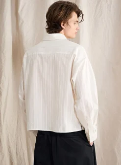 Tone-on-tone stripe shirt