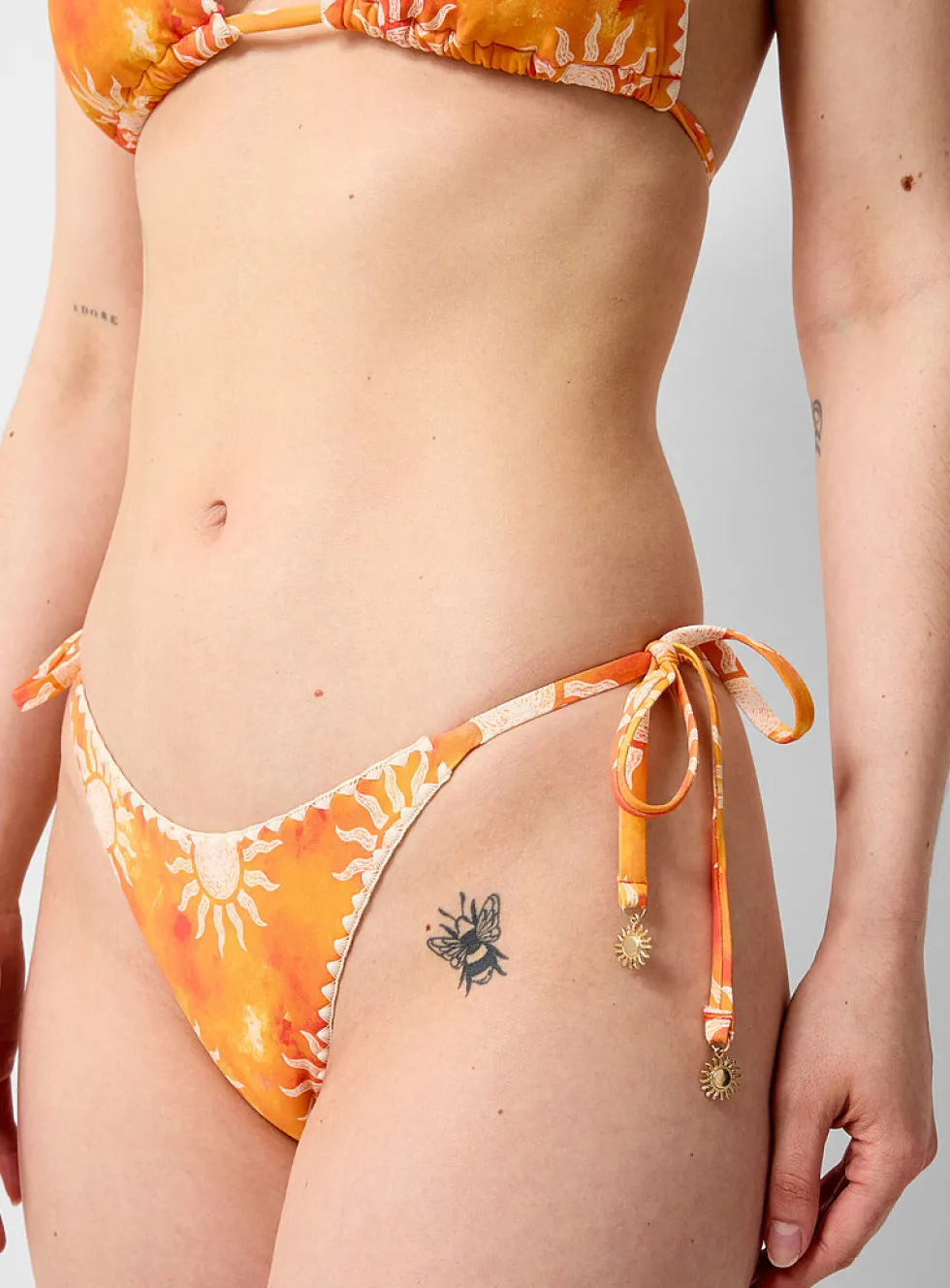 Topstitching and charms bikini